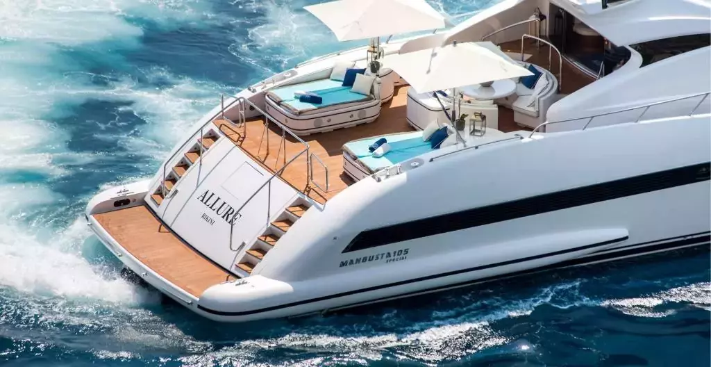 Allure by Mangusta - Special Offer for a private Motor Yacht Charter in Simpson Bay with a crew