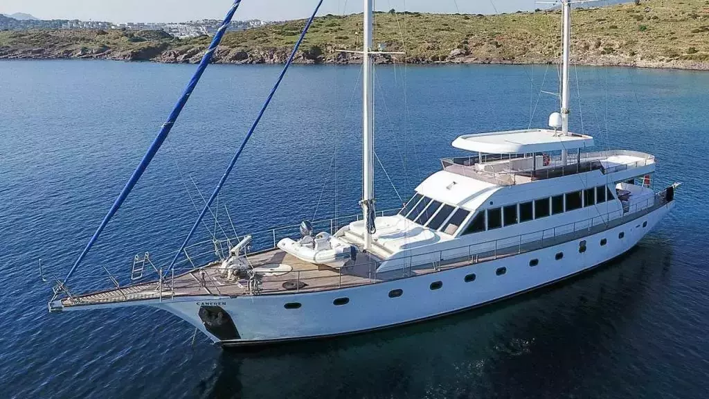 Caneren by Mengi Yay - Special Offer for a private Motor Sailer Charter in Sardinia with a crew