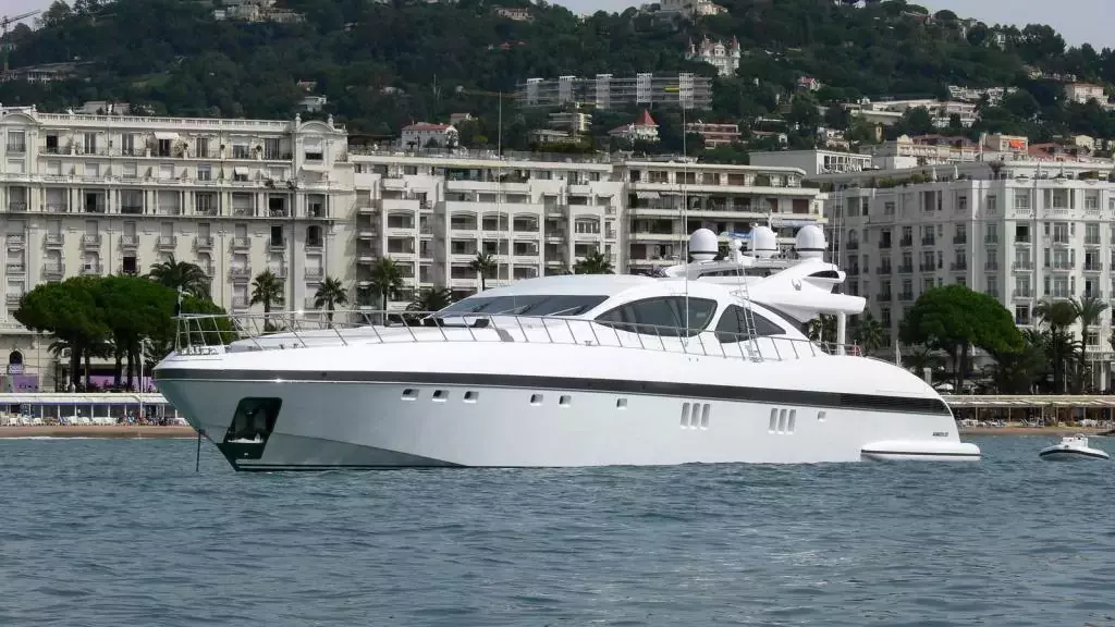 Celcascor by Mangusta - Special Offer for a private Superyacht Charter in Golfe-Juan with a crew
