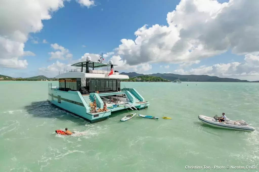 Christina Too by Sunreef Yachts - Special Offer for a private Power Catamaran Rental in Antigua with a crew