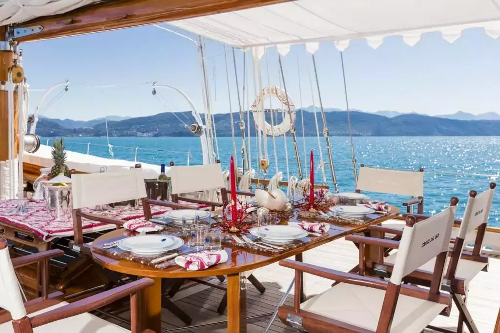 Croce del Sud by Martinolich - Special Offer for a private Motor Sailer Charter in Golfe-Juan with a crew