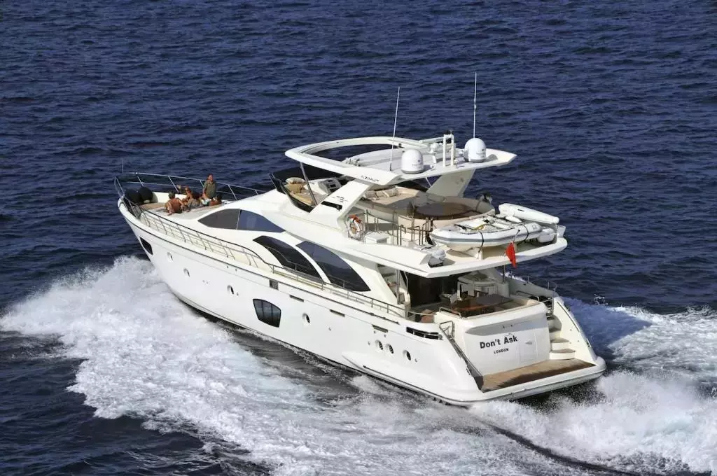 Don't Ask by Azimut - Special Offer for a private Motor Yacht Charter in Valletta with a crew