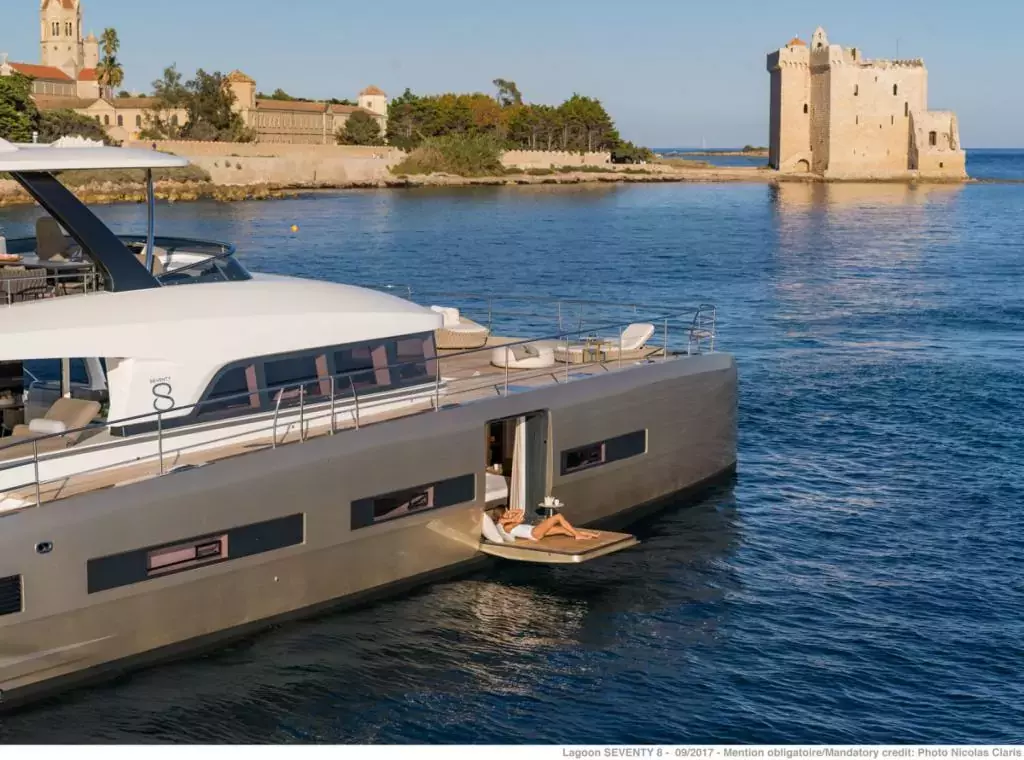 Double Seven by Lagoon - Special Offer for a private Luxury Catamaran Charter in St Tropez with a crew