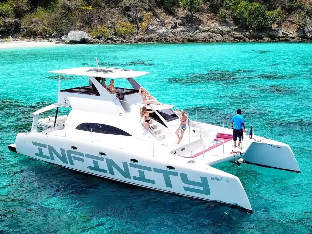 Infinity by Stealth - Special Offer for a private Power Catamaran Rental in Pattaya with a crew
