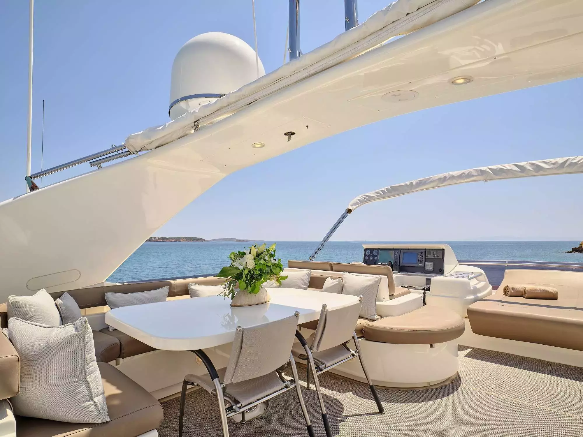 Julie M by Ferretti - Special Offer for a private Motor Yacht Charter in Patras with a crew