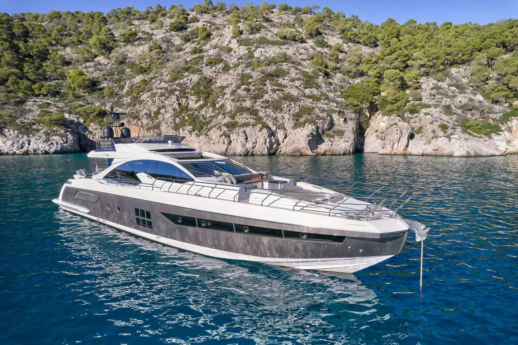 Makani by Azimut - Special Offer for a private Motor Yacht Charter in Patras with a crew