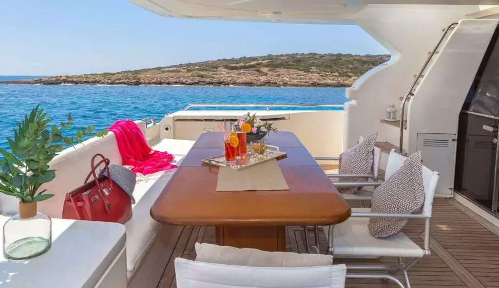 Meli by Ferretti - Special Offer for a private Motor Yacht Charter in Crete with a crew