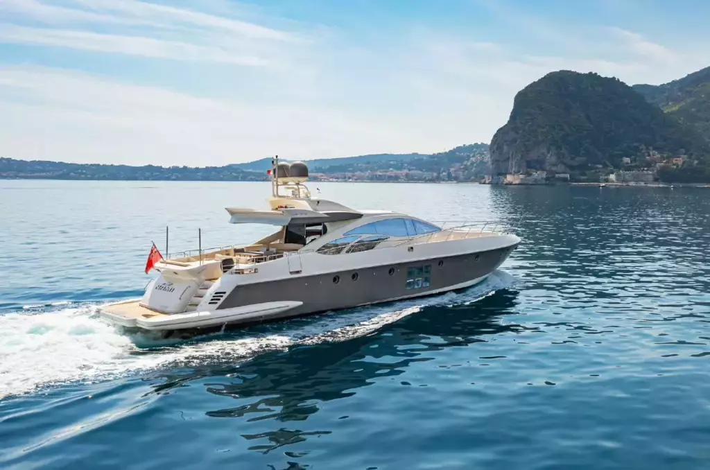 Nami by Azimut - Special Offer for a private Motor Yacht Charter in St-Jean-Cap-Ferrat with a crew