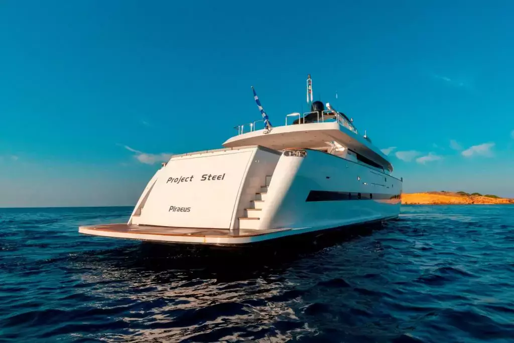 Project Steel by Bugari - Special Offer for a private Motor Yacht Charter in Patras with a crew
