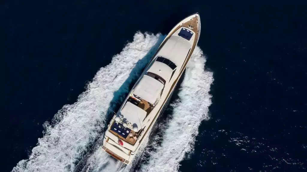 Tacos Of The Seas by Ferretti - Special Offer for a private Motor Yacht Charter in Corfu with a crew