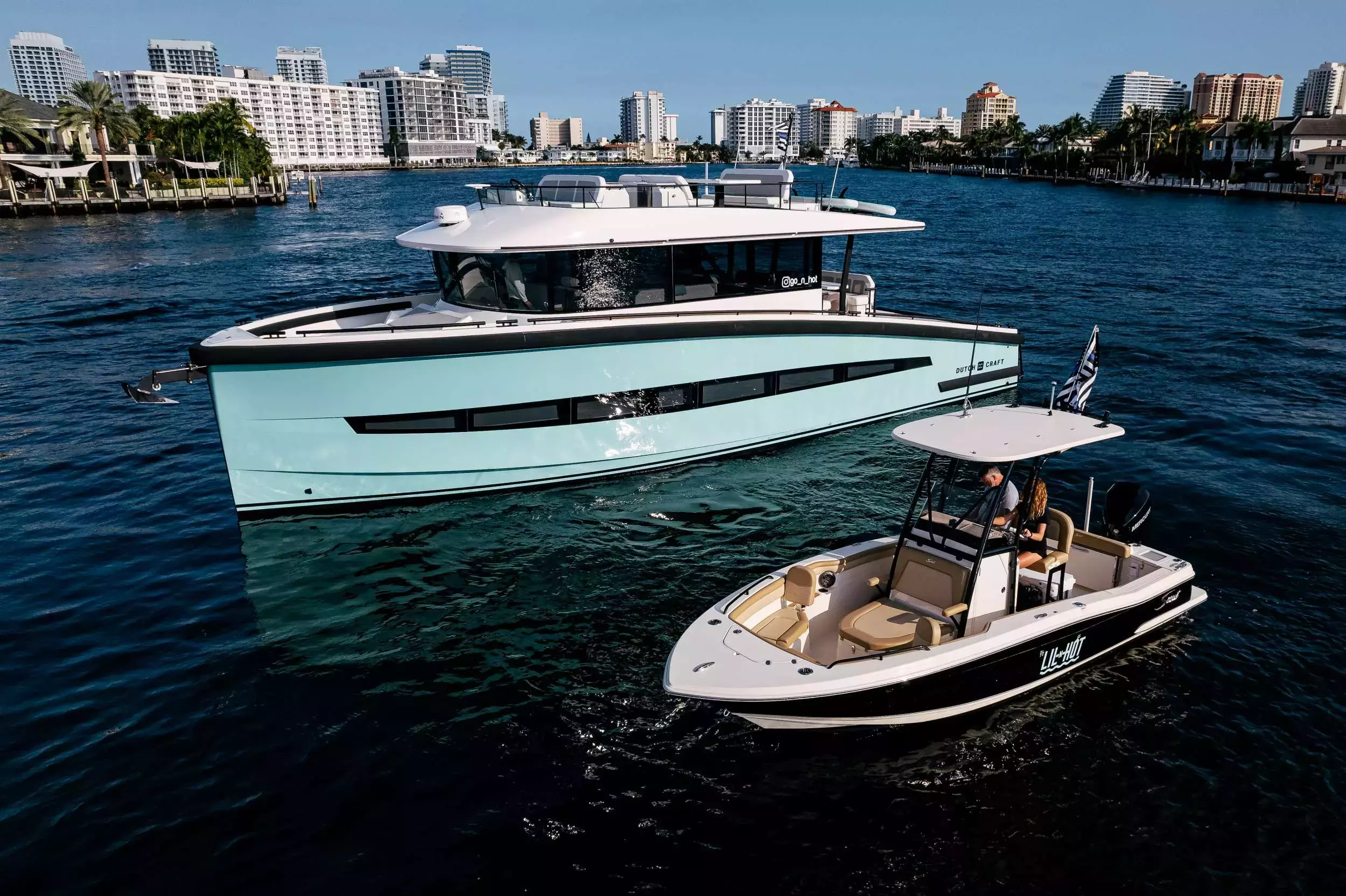 Go-N-Hot by Custom Made - Special Offer for a private Motor Yacht Charter in Miami with a crew