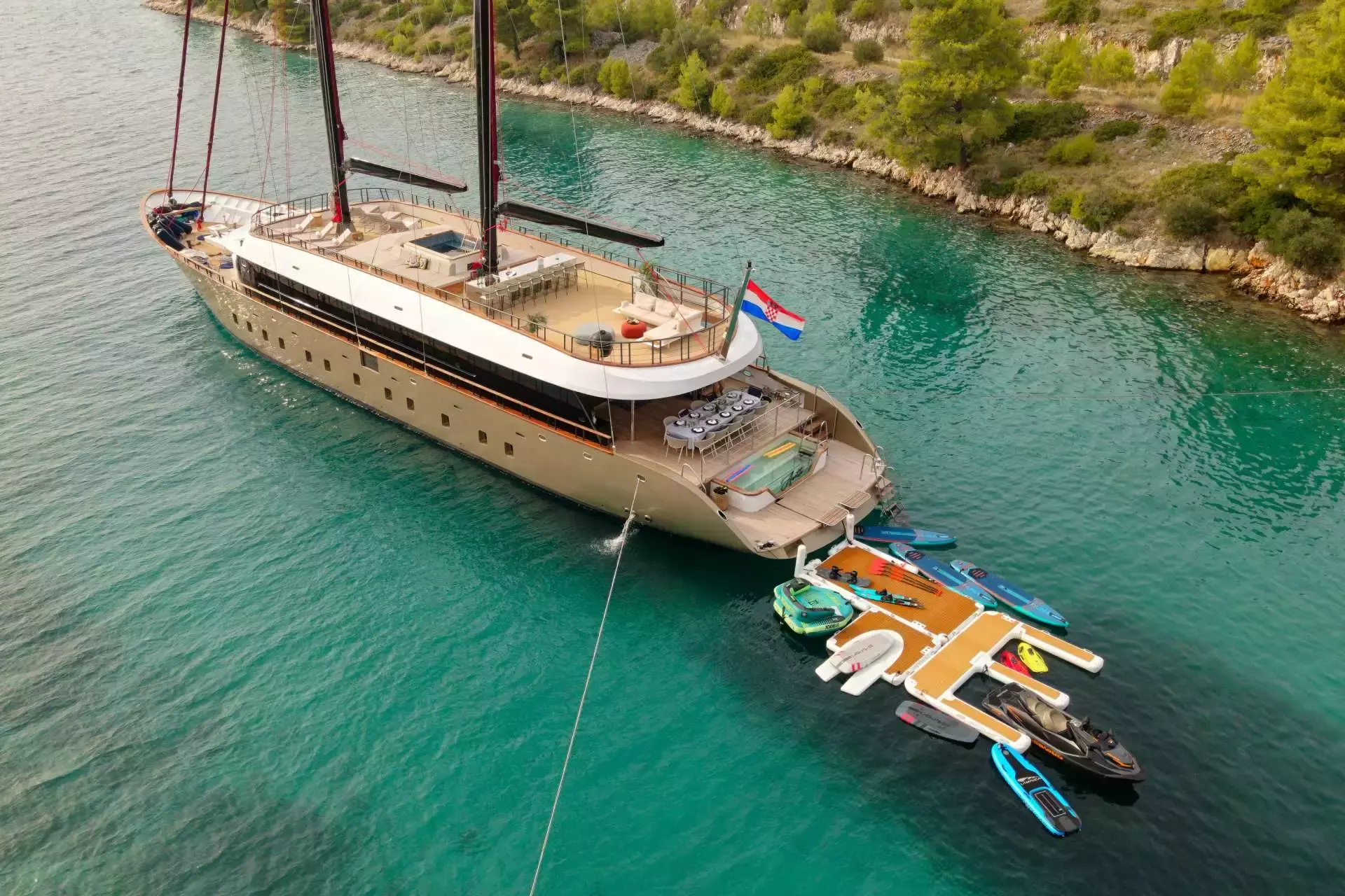 Anetta by Custom Made - Special Offer for a private Motor Sailer Charter in Hvar with a crew