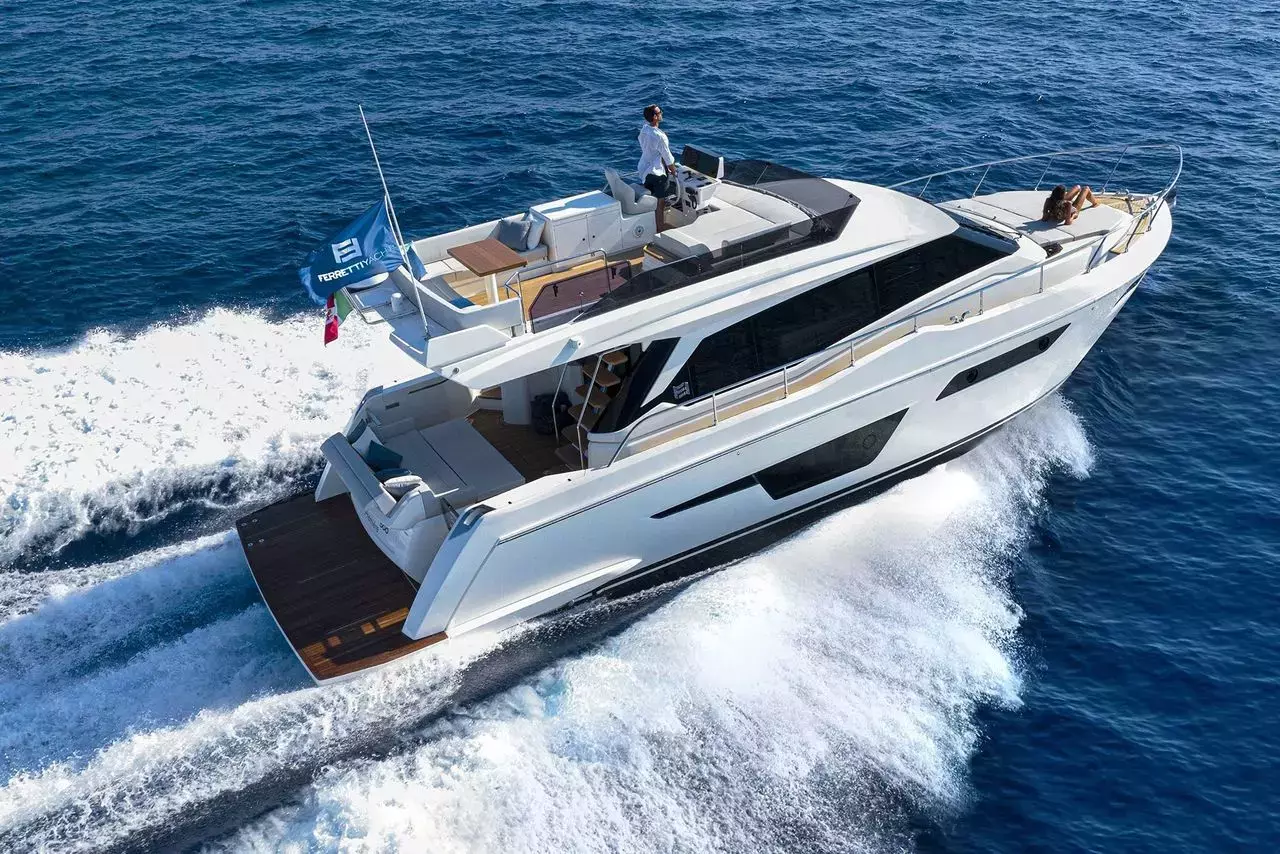 Anna by Ferretti - Special Offer for a private Motor Yacht Charter in Boka Bay with a crew