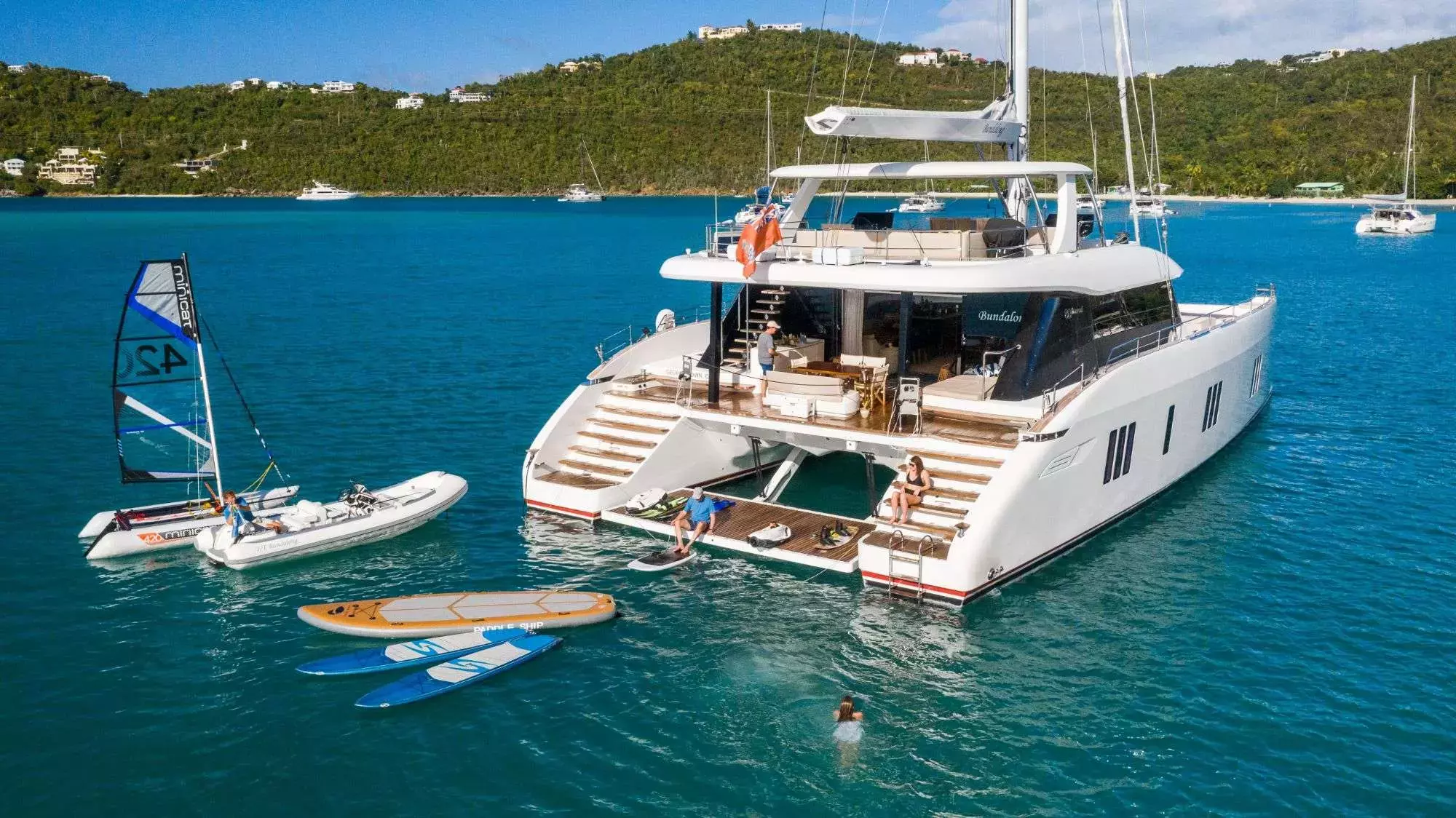 Bundalong by Sunreef Yachts - Special Offer for a private Luxury Catamaran Charter in Tortola with a crew