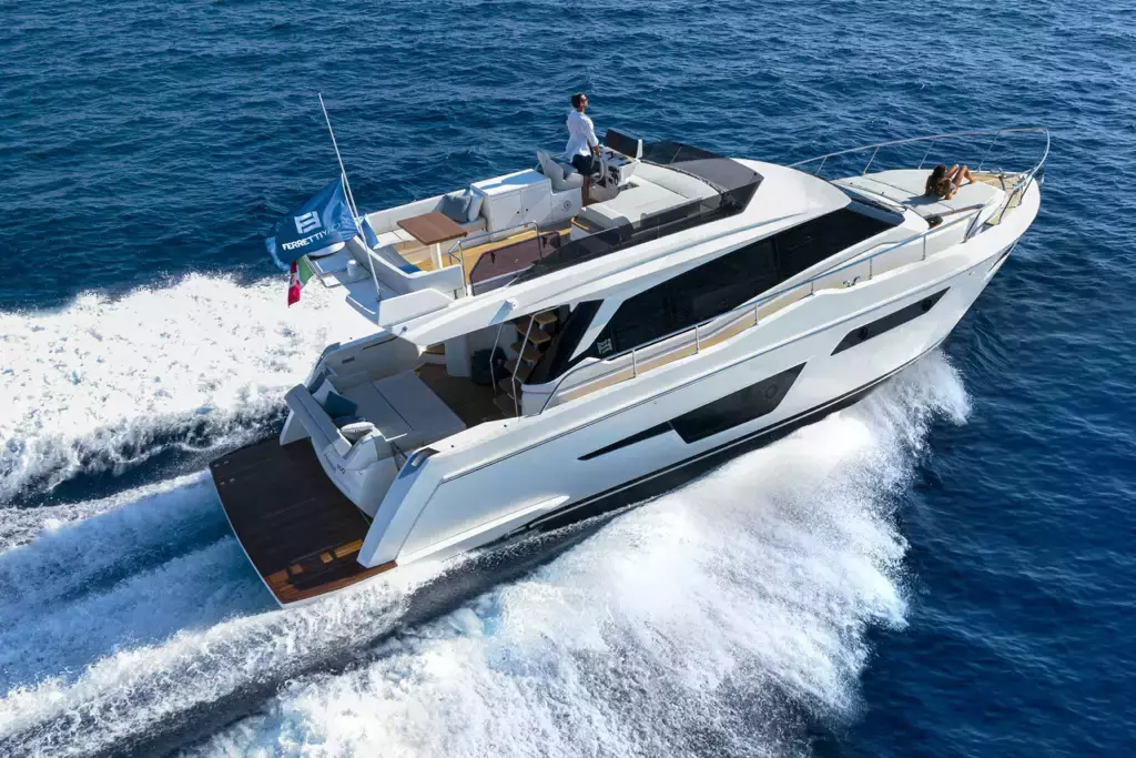 DD M29 by Ferretti - Special Offer for a private Motor Yacht Charter in Tribunj with a crew