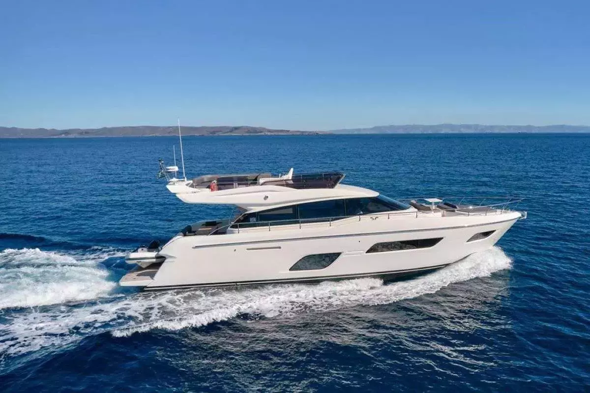 El Petas by Ferretti - Special Offer for a private Motor Yacht Charter in Salamis with a crew