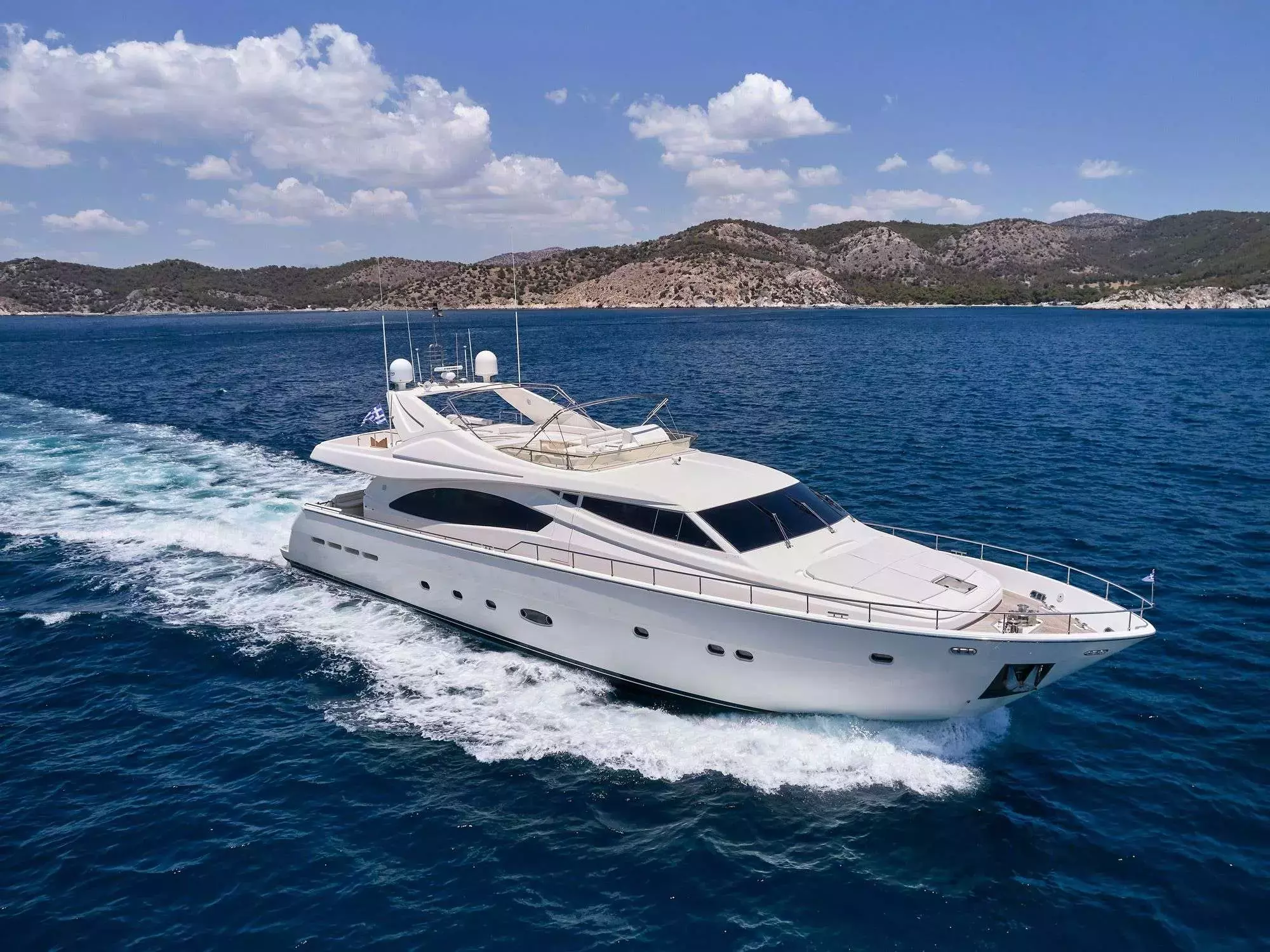 Estia Yi by Ferretti - Special Offer for a private Motor Yacht Charter in Zakynthos with a crew