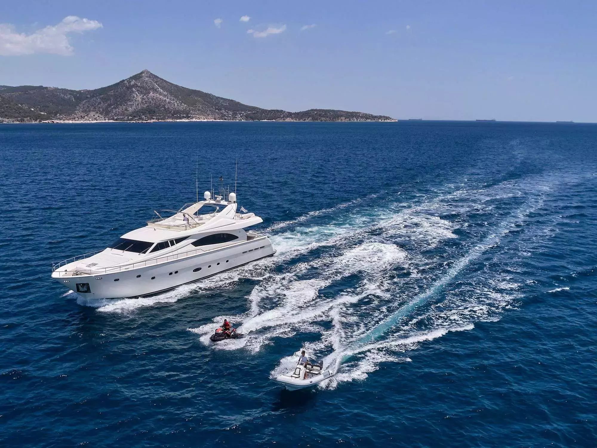 Estia Yi by Ferretti - Top rates for a Charter of a private Motor Yacht in Greece