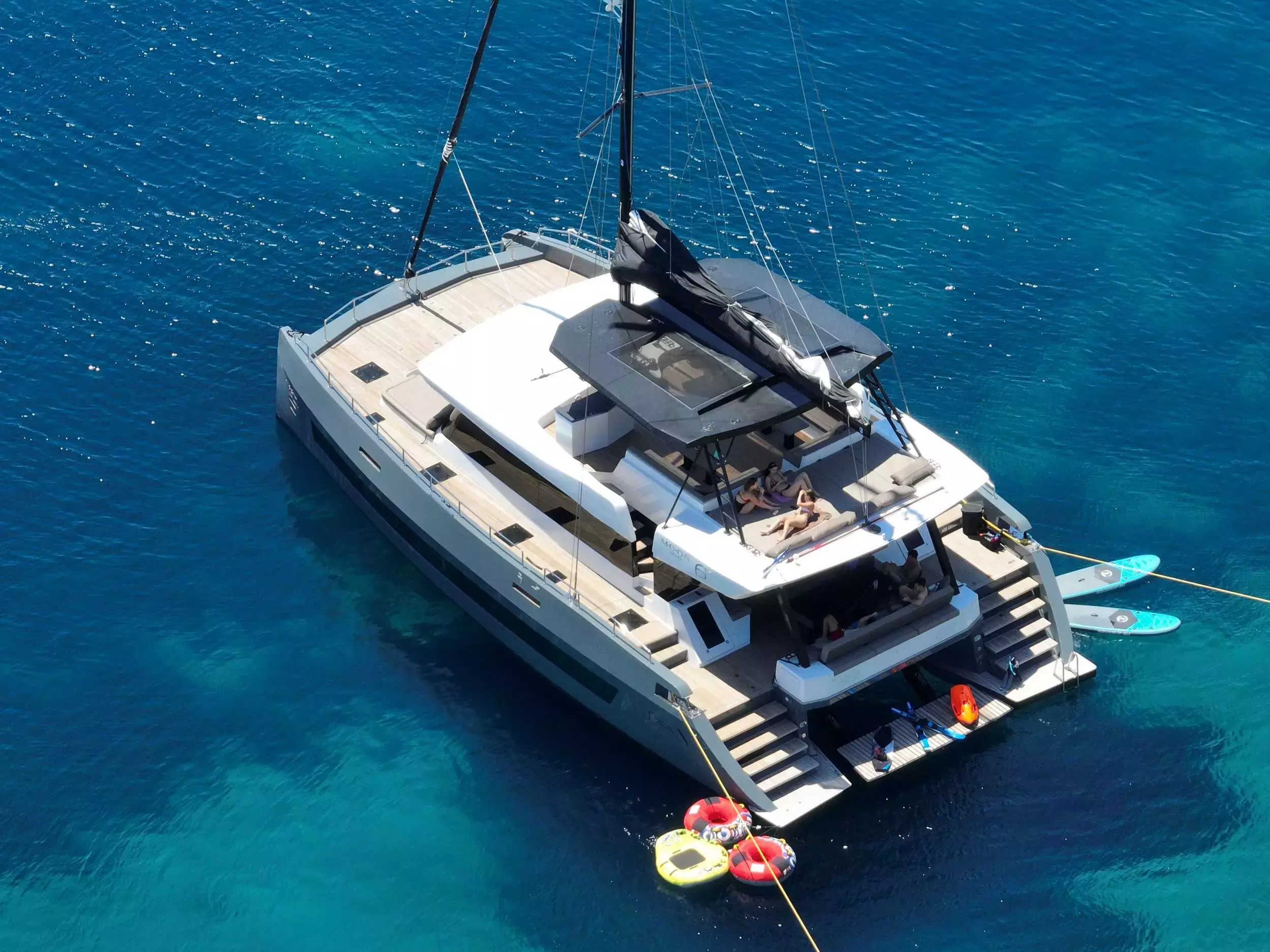 Moonlight by Moon - Special Offer for a private Luxury Catamaran Rental in Mykonos with a crew