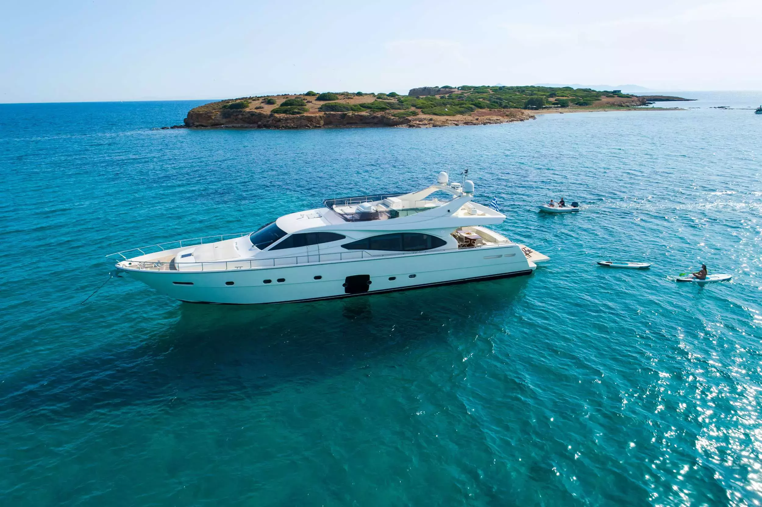 Nineteen by Ferretti - Special Offer for a private Motor Yacht Charter in Paros with a crew