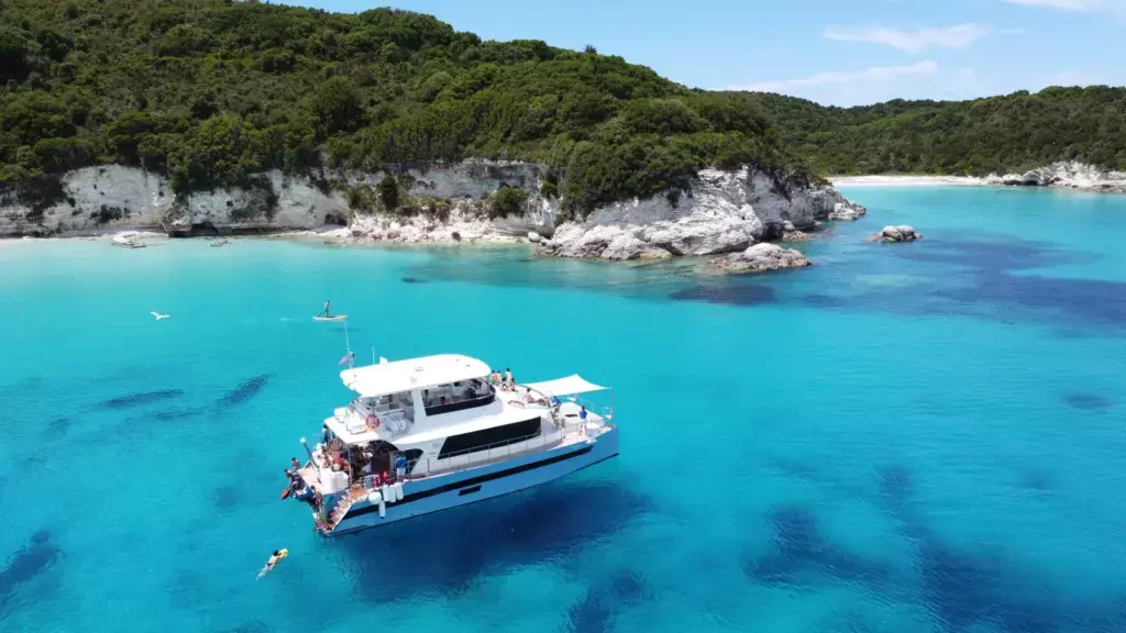 Nisi by Nisi Yachts - Special Offer for a private Power Catamaran Rental in Mykonos with a crew