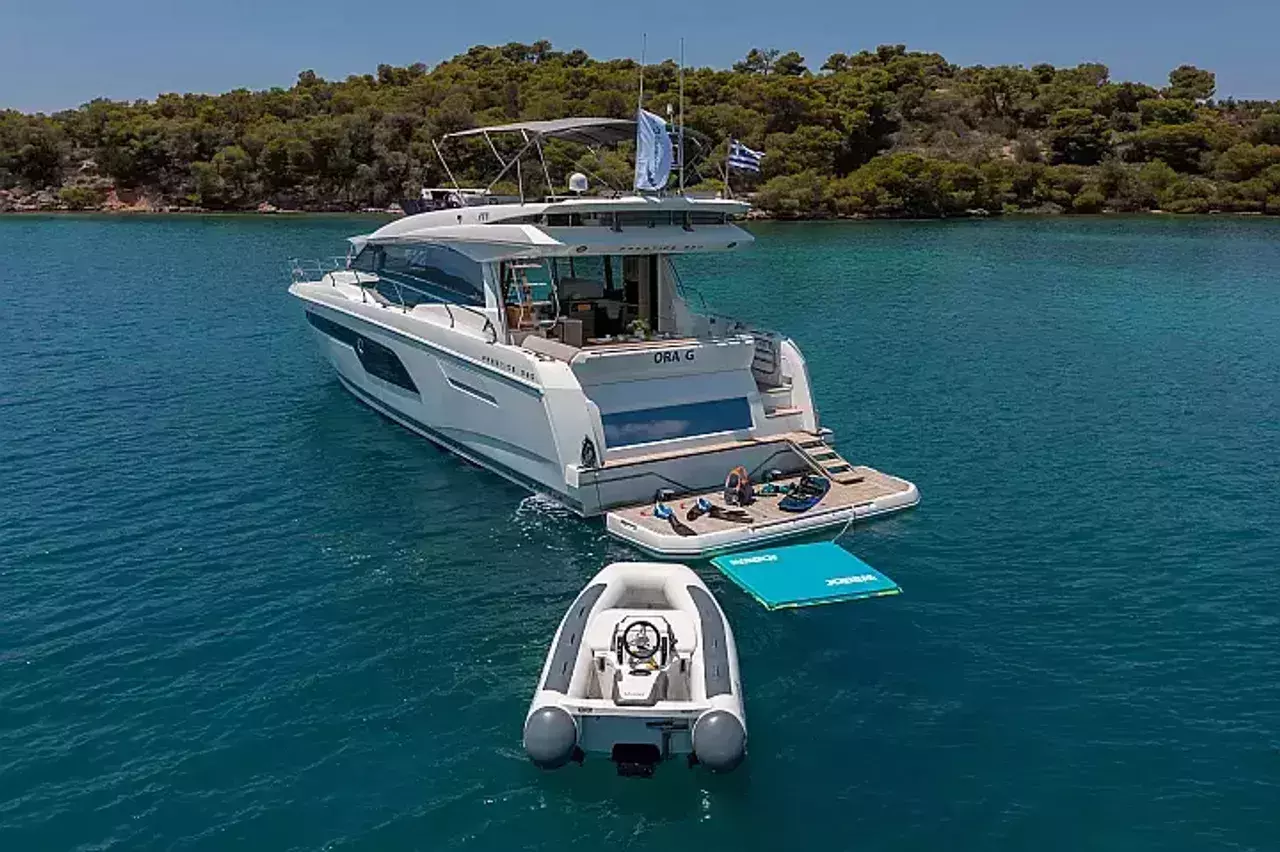 Ora G by Prestige Yachts - Special Offer for a private Motor Yacht Charter in Paros with a crew