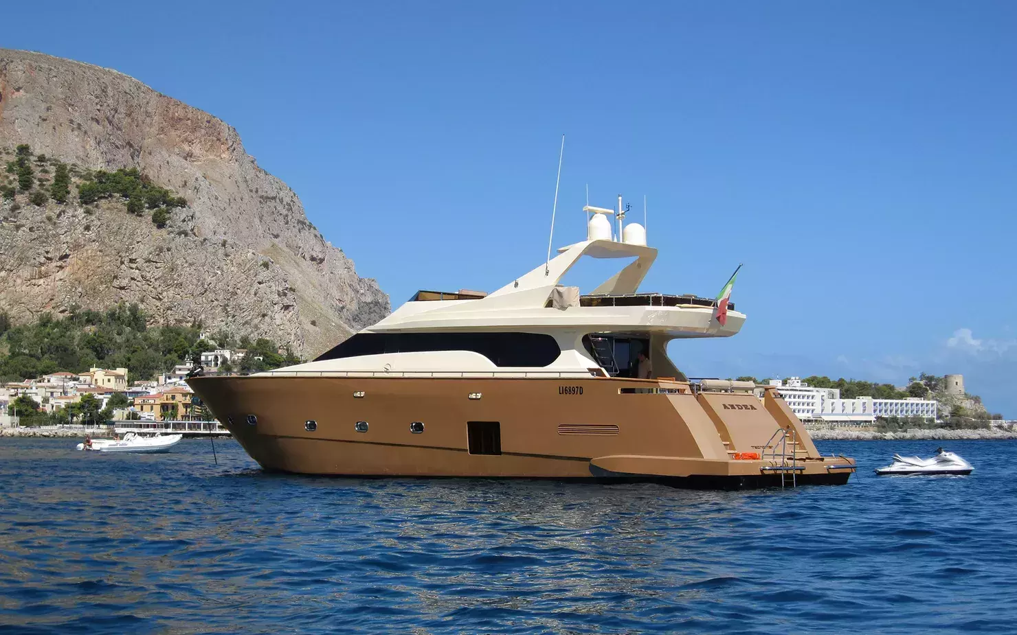 Andea by Tecnomar - Special Offer for a private Motor Yacht Charter in Sardinia with a crew