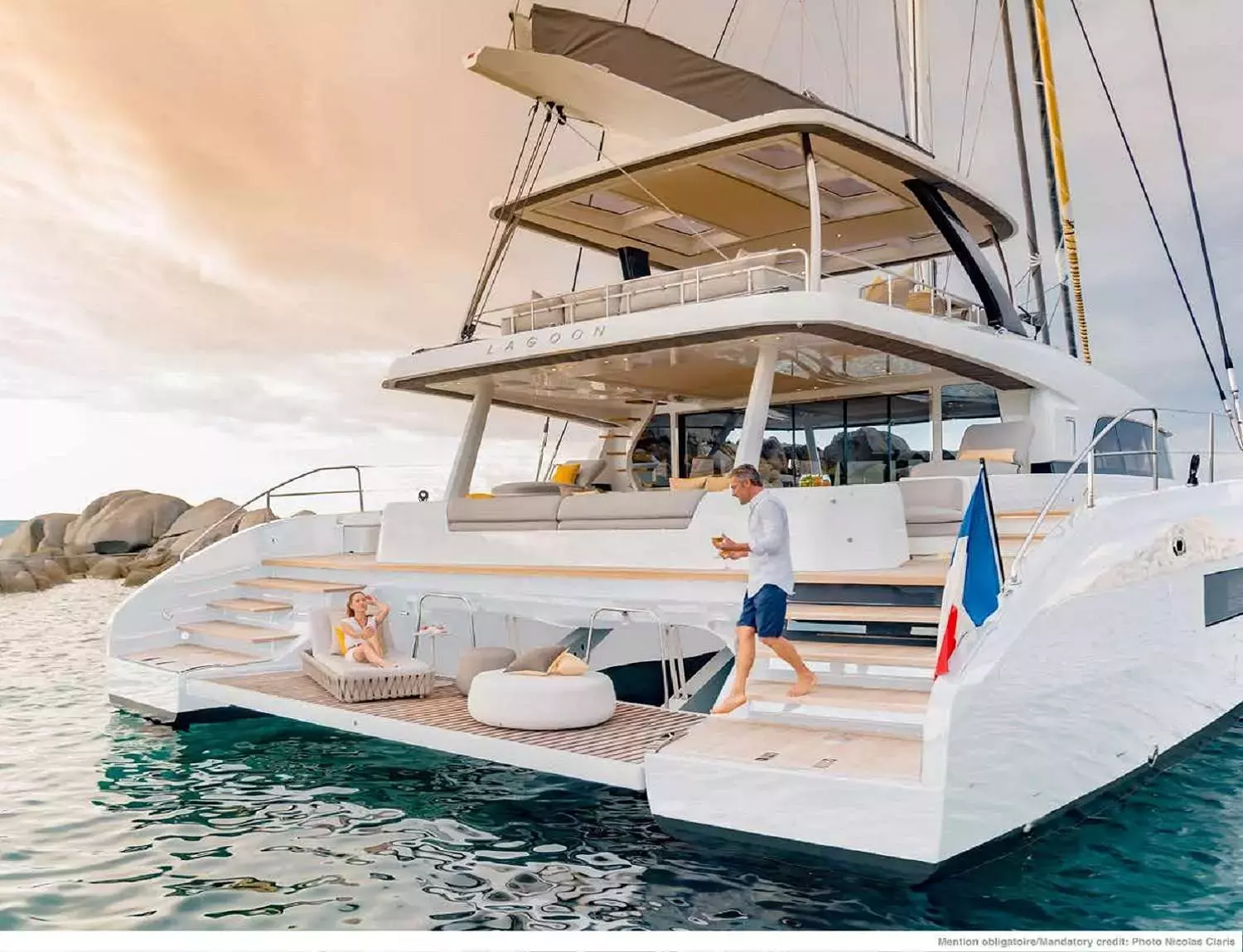 Sylene by Lagoon - Special Offer for a private Luxury Catamaran Charter in Naples with a crew