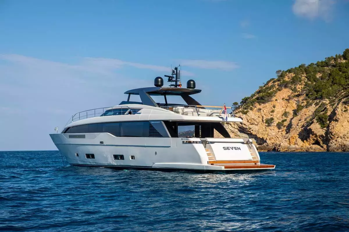 Seven by Sanlorenzo - Special Offer for a private Motor Yacht Charter in Formentera with a crew