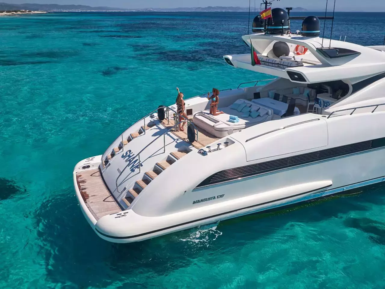 Shane by Mangusta - Special Offer for a private Superyacht Rental in Denia with a crew
