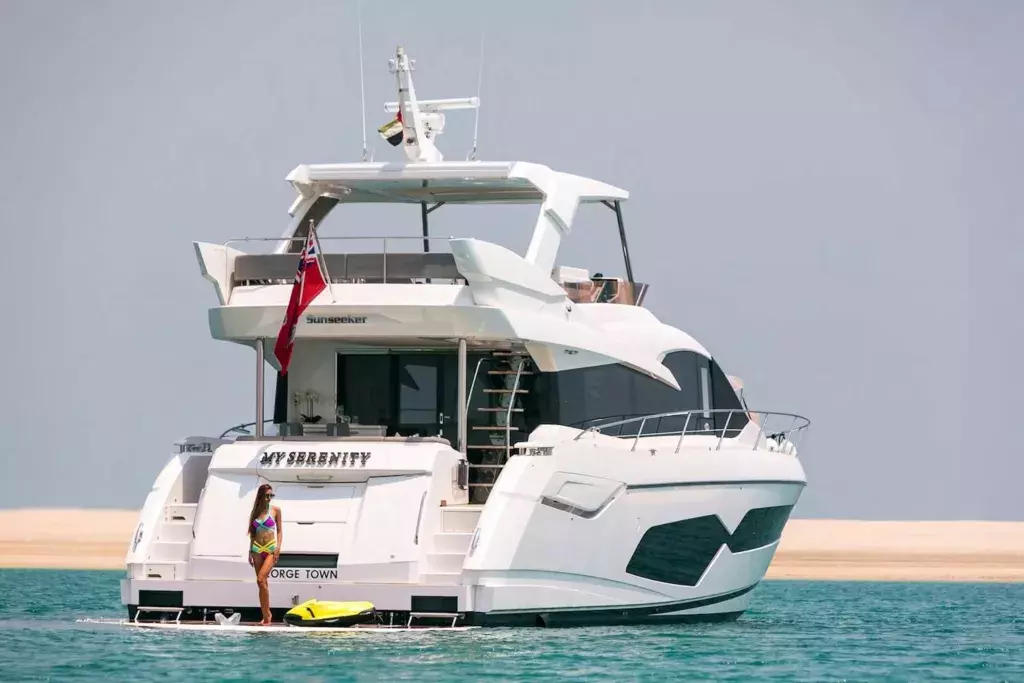 My Serenity by Sunseeker - Special Offer for a private Motor Yacht Charter in Dubai with a crew