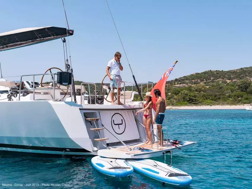 Neyina by CNB - Special Offer for a private Motor Sailer Charter in Sardinia with a crew