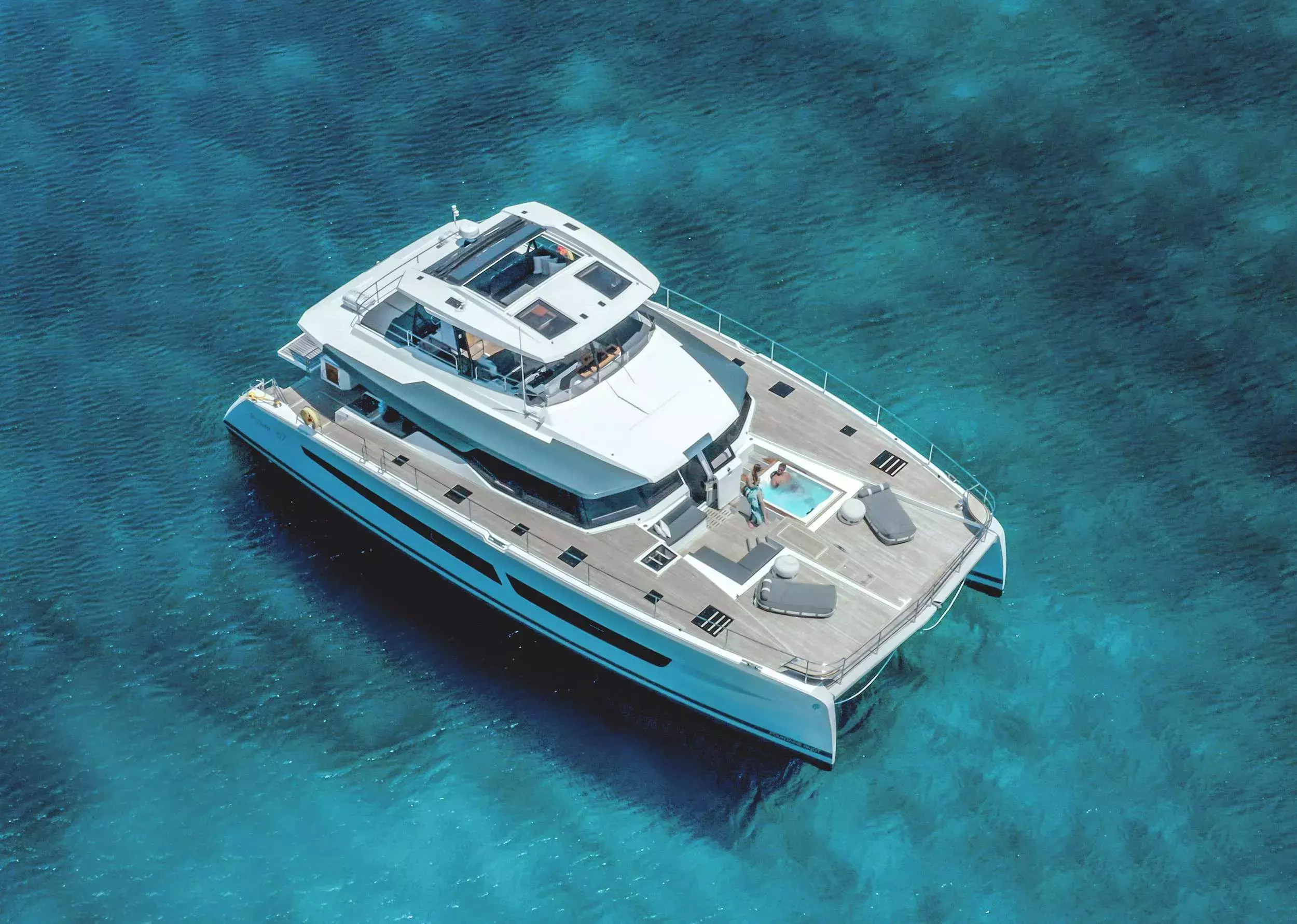 D2 by Fountaine Pajot - Special Offer for a private Power Catamaran Rental in Lefkada with a crew