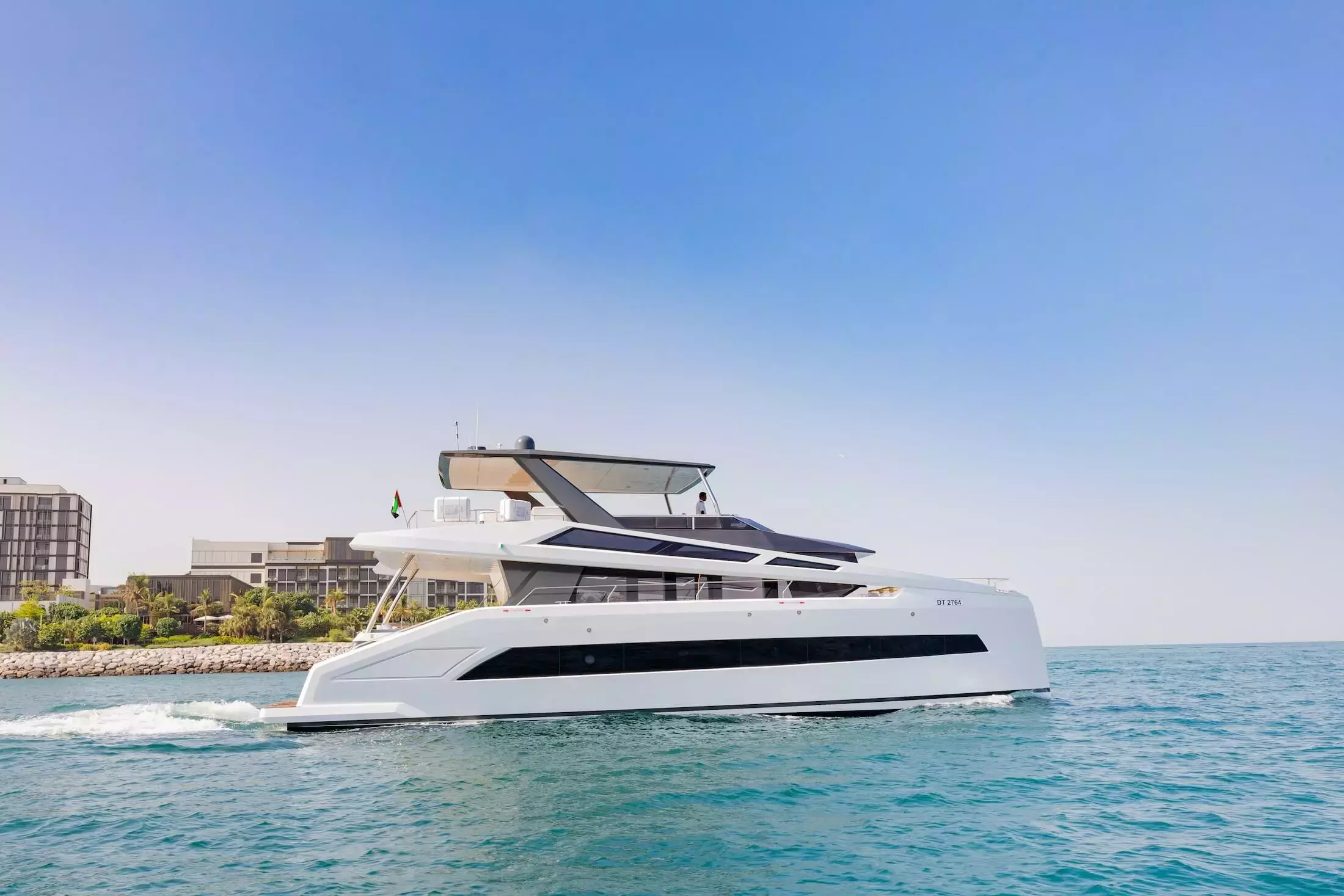 Infy by Walker - Special Offer for a private Power Catamaran Charter in Abu Dhabi with a crew