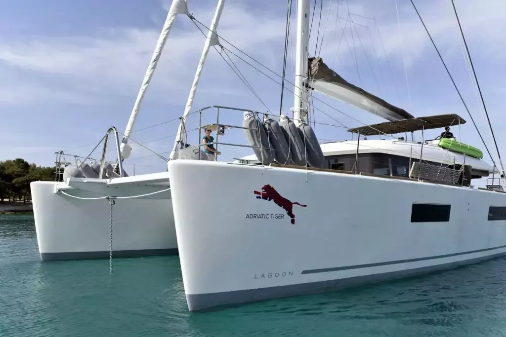 Adriatic Tiger by Lagoon - Special Offer for a private Sailing Catamaran Rental in Boka Bay with a crew