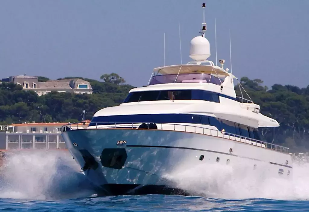 Indulgence of Poole by Mangusta - Special Offer for a private Motor Yacht Charter in Cannes with a crew