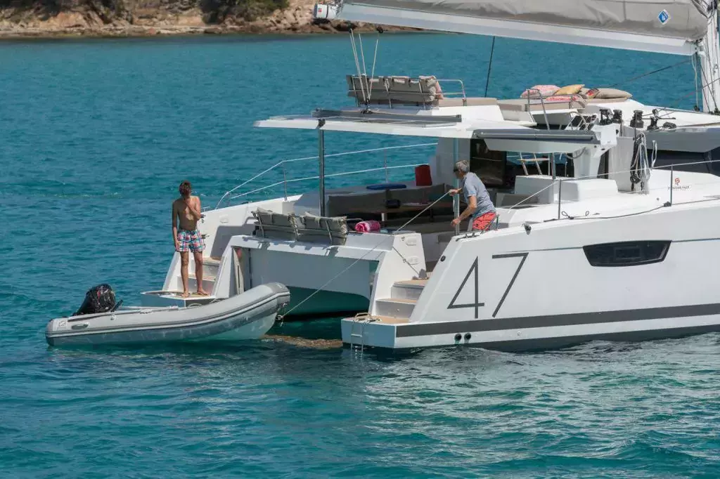 Saona 47 by Fountaine Pajot - Special Offer for a private Sailing Catamaran Rental in Tribunj with a crew