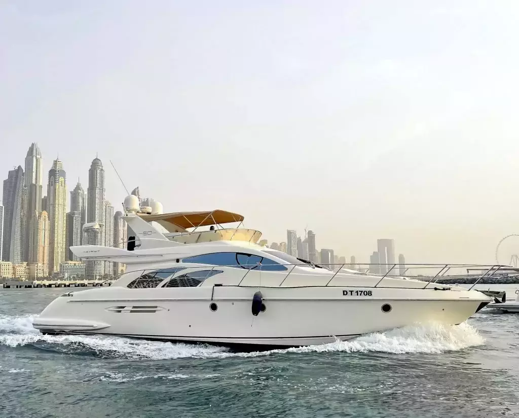 Grand Crew by Azimut - Special Offer for a private Motor Yacht Charter in Sharjah with a crew
