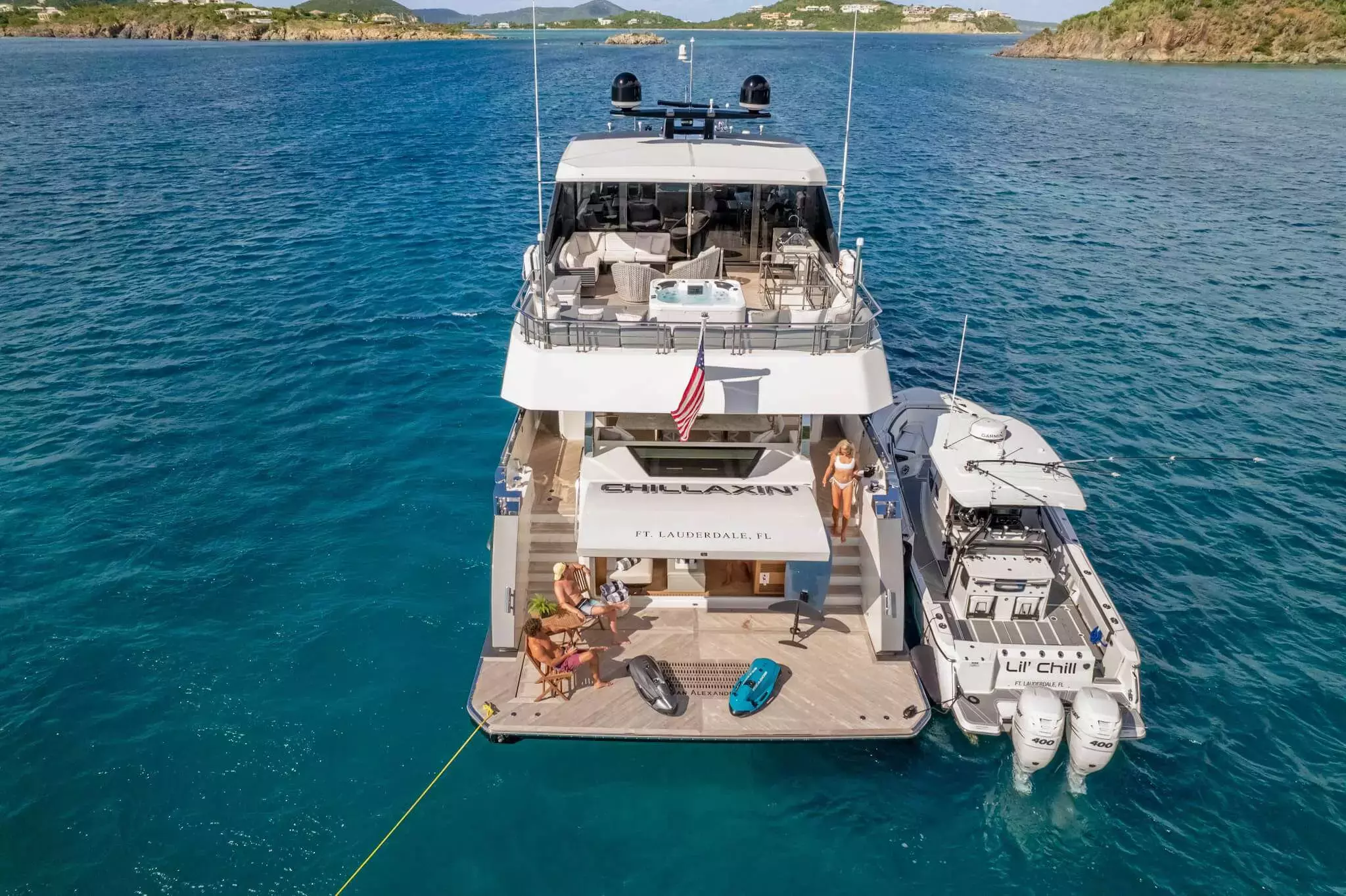 Chillaxin by Ocean Alexander - Special Offer for a private Motor Yacht Charter in Gustavia with a crew