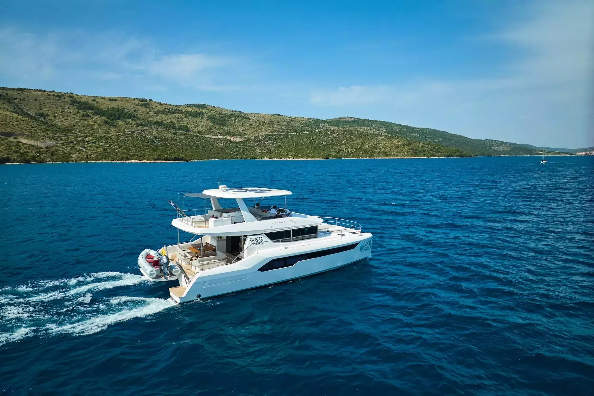 Good Vibes by Leopard Catamarans – Special Offer on Private Power Catamaran Rental