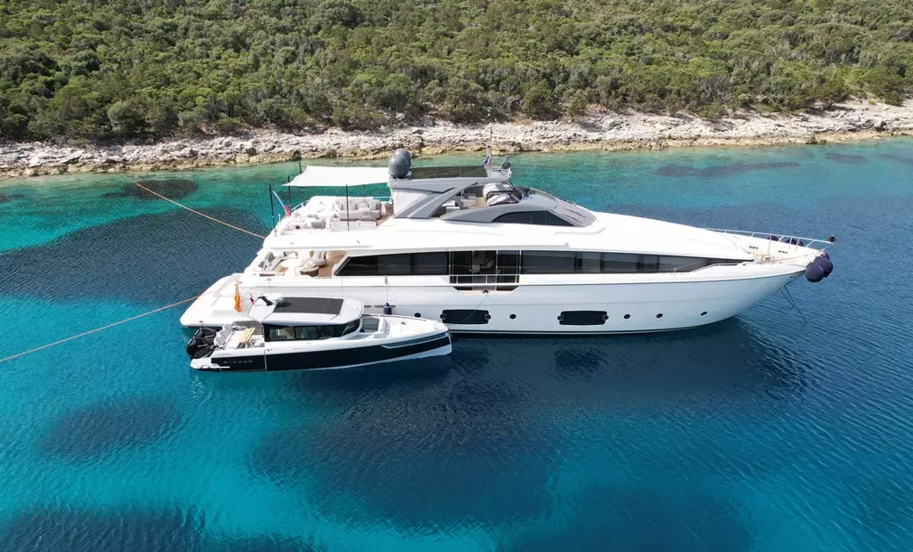 Isotta by Ferretti - Special Offer for a private Motor Yacht Charter in Split with a crew
