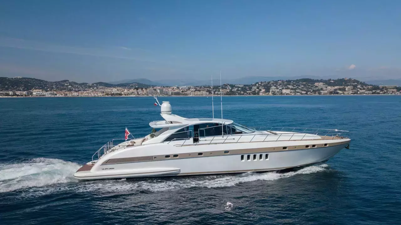 Mr M by Mangusta - Special Offer for a private Motor Yacht Charter in St Tropez with a crew