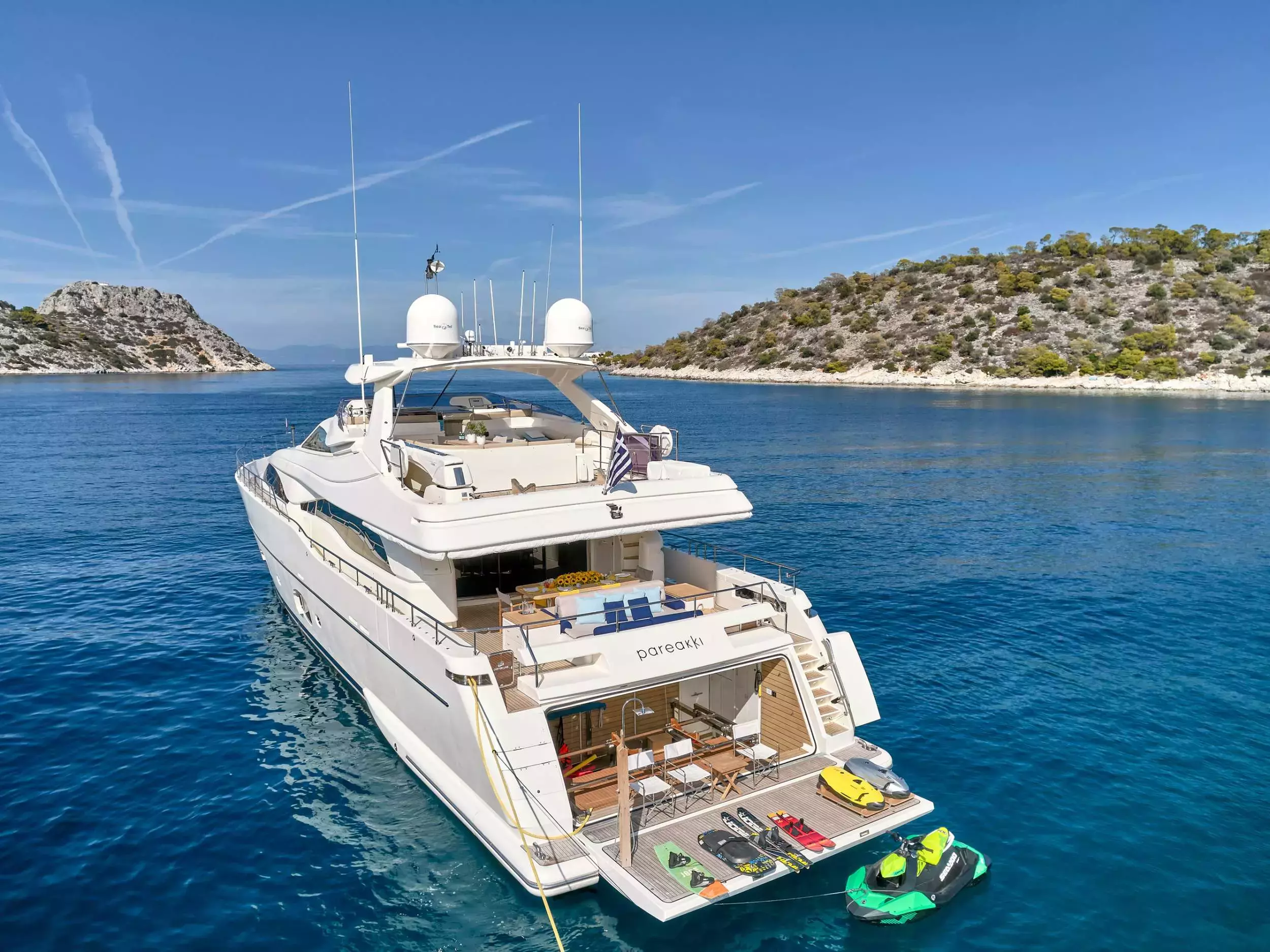 Pareakki by Ferretti - Special Offer for a private Motor Yacht Charter in Corfu with a crew