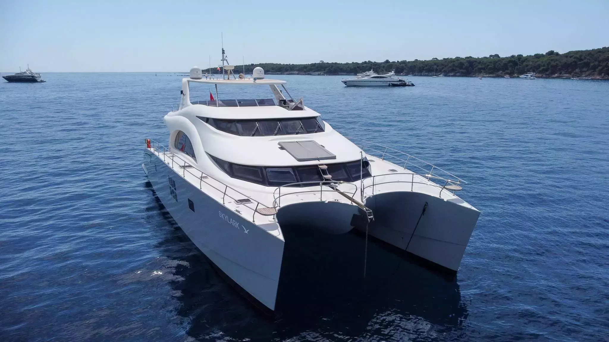 Skylark by Sunreef Yachts - Special Offer for a private Power Catamaran Rental in Santorini with a crew