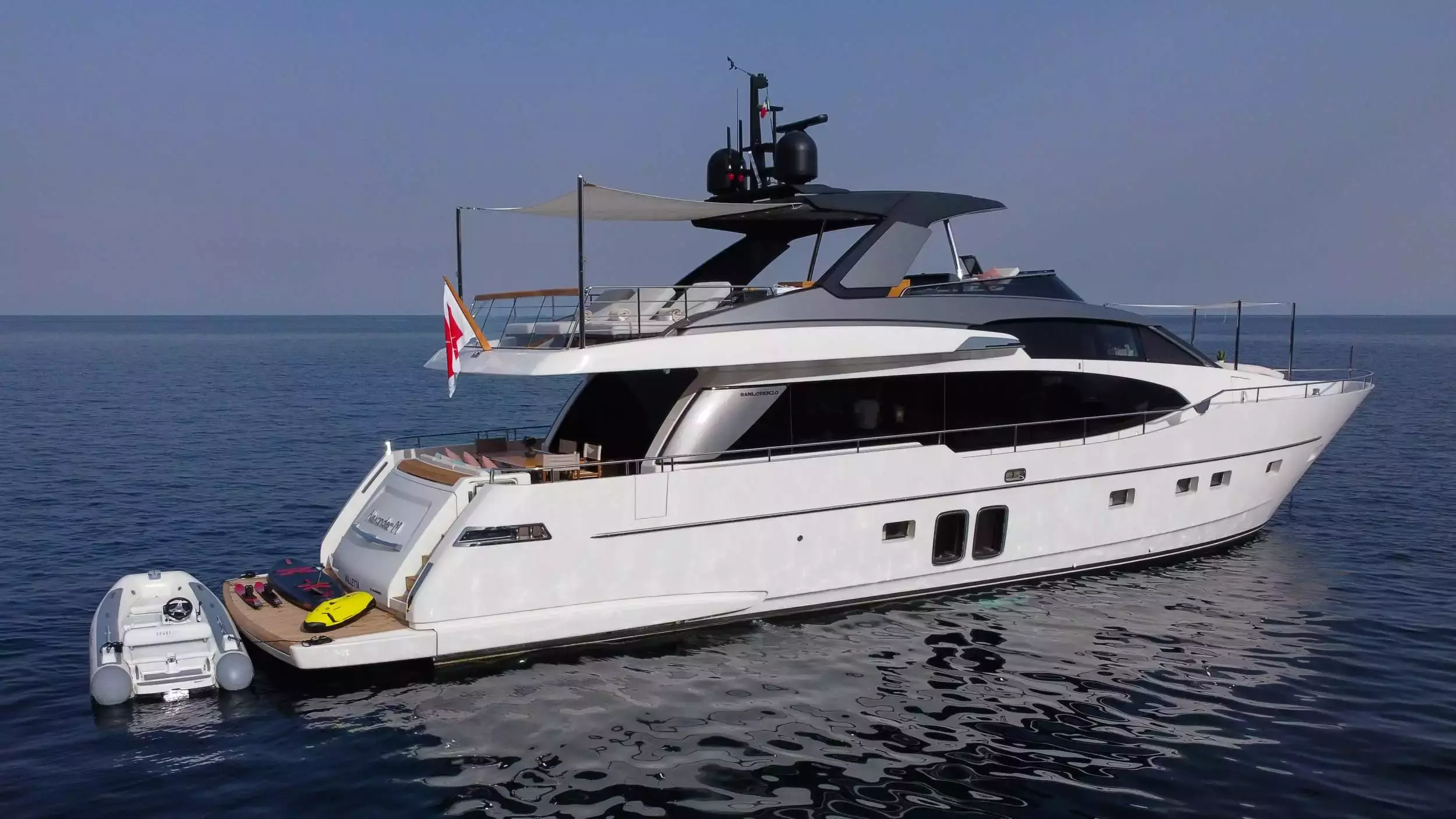 Alexander M by Sanlorenzo – Private Motor Yacht Charter in Italy