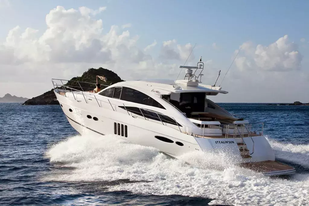 Stealin' Sun by Princess - Special Offer for a private Motor Yacht Charter in Gustavia with a crew