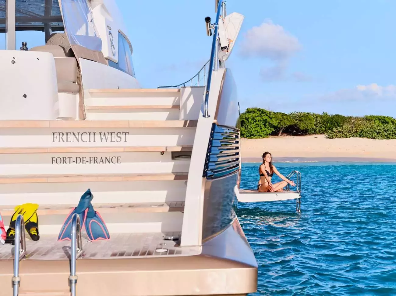 Frenchwest by Lagoon - Special Offer for a private Power Catamaran Rental in St Georges with a crew