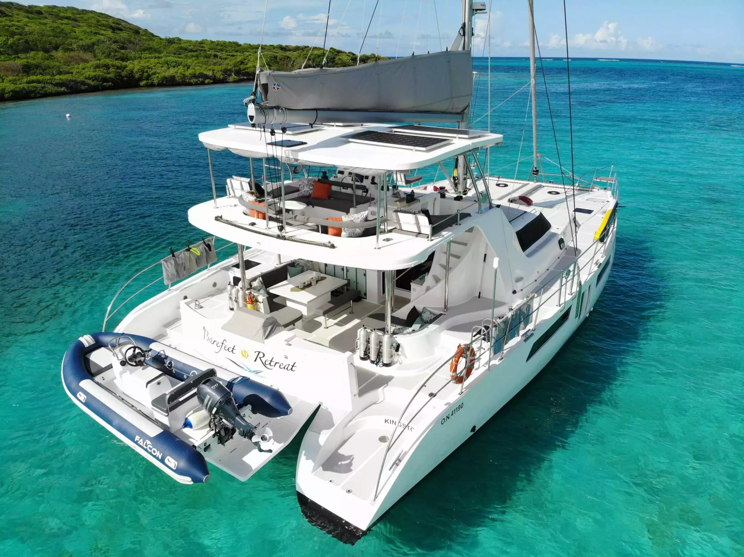 Barefeet Retreat by Royal Cape - Special Offer for a private Sailing Catamaran Rental in St John with a crew