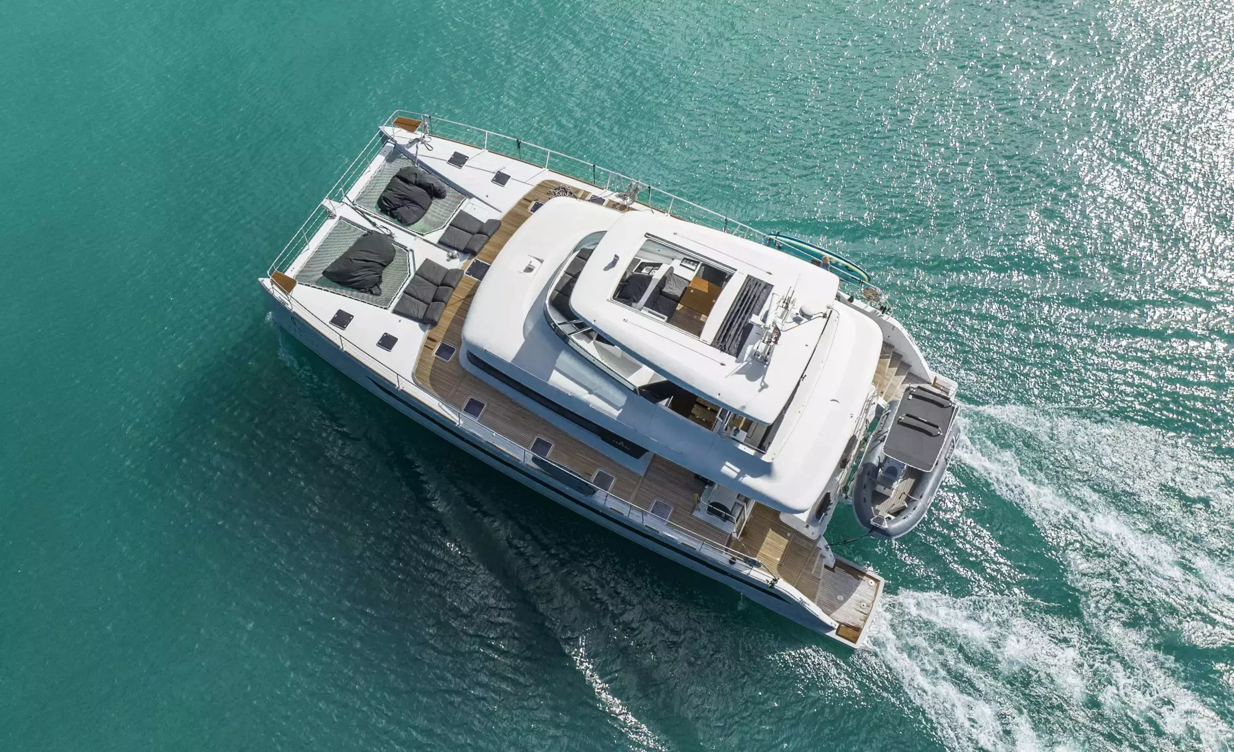 Colette by Lagoon - Special Offer for a private Power Catamaran Rental in St Thomas with a crew