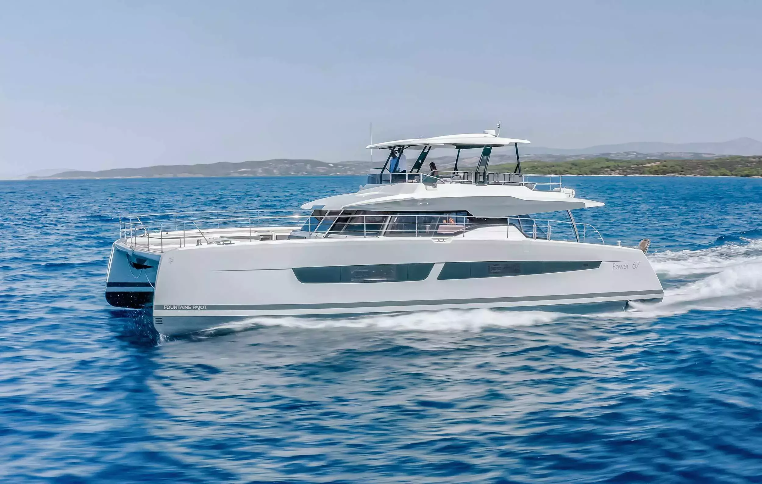D2 by Fountaine Pajot - Special Offer for a private Power Catamaran Rental in Lavrion with a crew